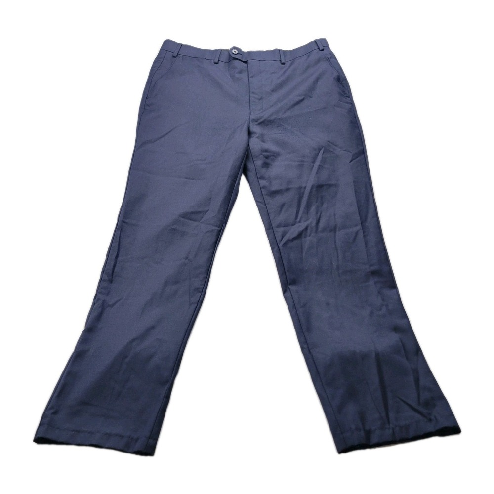 Lauren Ralph Lauren Black Label Dress Pants Mens 36 Navy Blue Wool Slacks Preppy